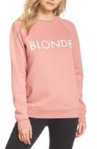 Women's Brunette The Label Blonde Crewneck Sweatshirt /small - Coral