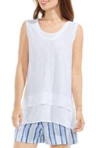 Women's Two By Vince Camuto Mixed Media Top - White