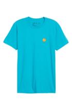 Men's The Rail Embroidered Peach T-shirt, Size - Blue/green