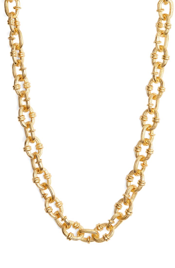 Women's Karine Sultan Textured Chain Necklace