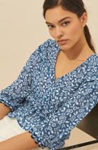 Women's Ba & Sh Blanche Floral Print Top - Blue