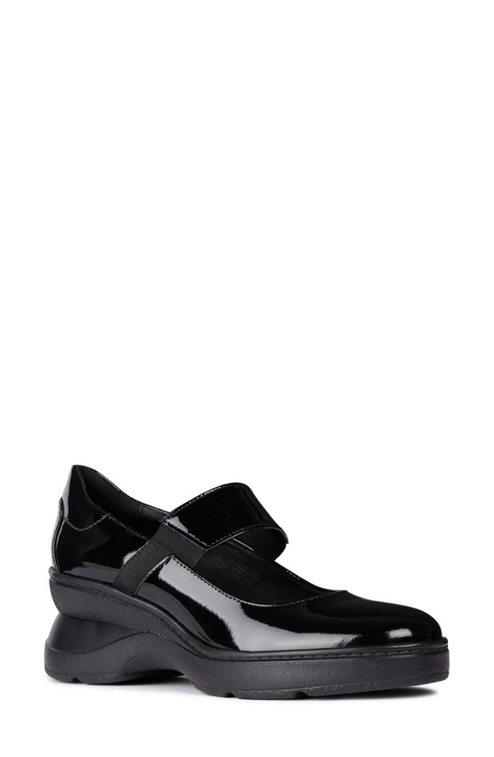 Women's Geox Ascythia Mary Jane Wedge Us / 38eu - Black