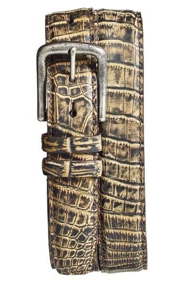 Men's Torino Belts 'zimbabwe' Genuine Crocodile Belt