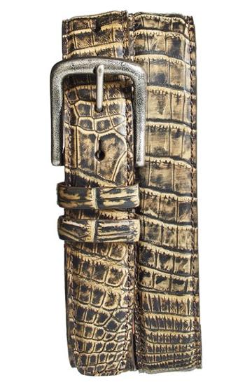 Men's Torino Belts 'zimbabwe' Genuine Crocodile Belt