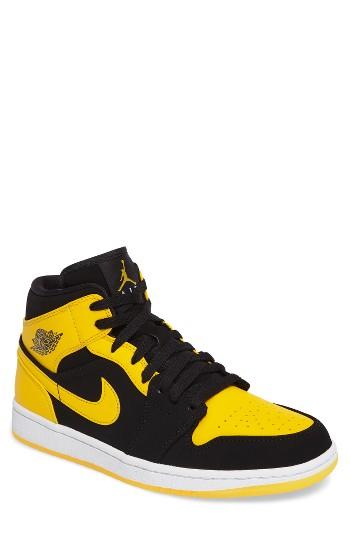 Men's Nike 'air Jordan 1 Mid' Sneaker M - Black