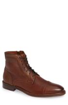Men's Johnston & Murphy Warner Cap Toe Boot .5 M - Brown
