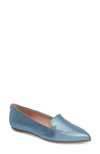 Women's Taryn Rose Faye Pointy Toe Loafer .5 M - Blue