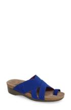 Women's Munro Delphi Slide Sandal .5 M - Blue