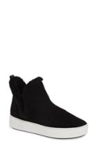 Women's Michael Michael Kors Ashlyn Genuine Shearling Lined Slip-on Sneaker M - Black