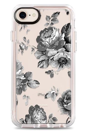 Casetify Black Floral Iphone 7/8 & 7/8 Case - Grey
