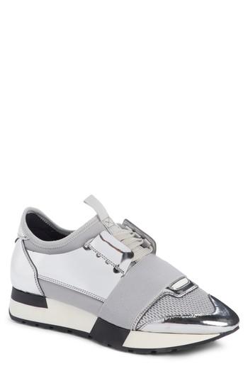 Women's Balenciaga Lace-up Sneaker Us / 35eu - Metallic