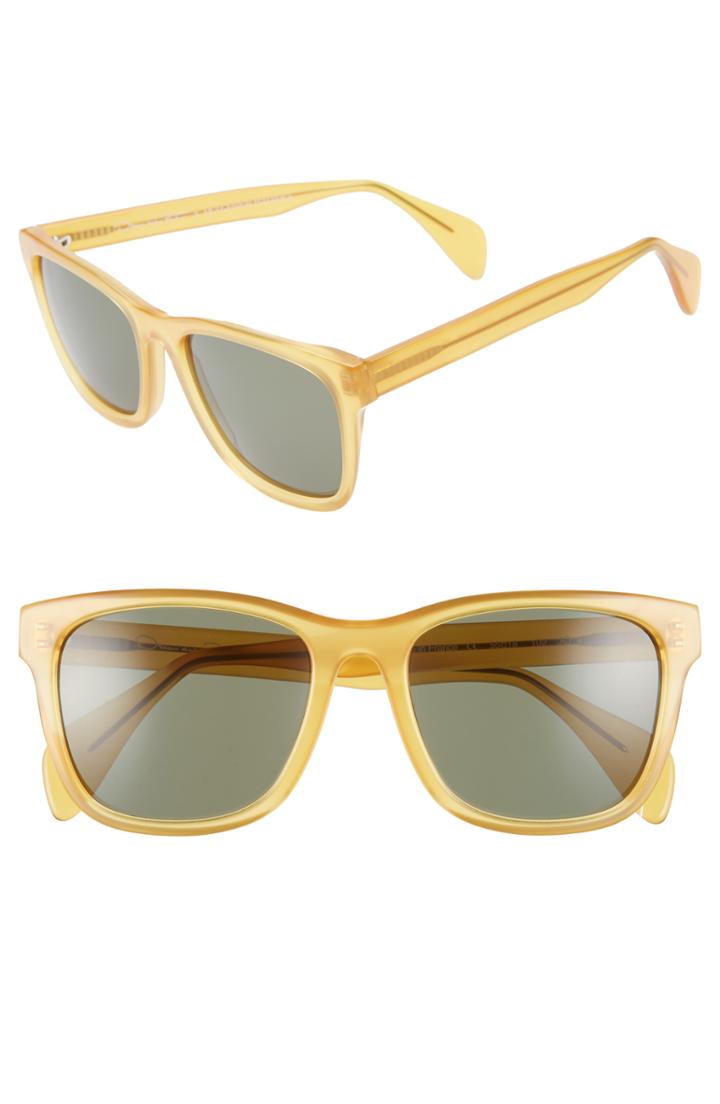 Women's Odlr X Morgenthal Frederics Jo 55mm Cat Eye Sunglasses - Butterscotch Amber