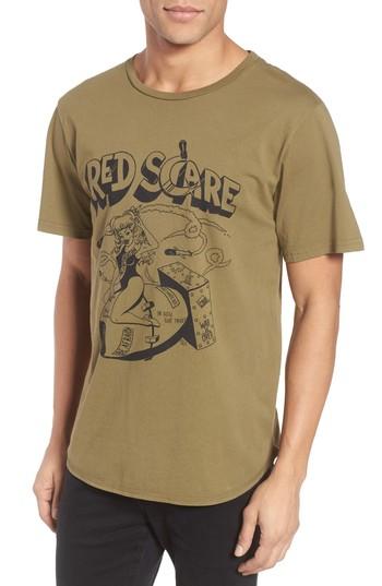 Men's Barking Irons Red Scare Graphic T-shirt - Green