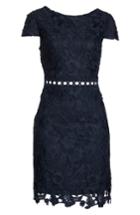 Women's Sam Edelman Cap Sleeve Lace Sheath Dress - Blue