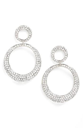 Women's Tasha Crystal Frontal Hoop Earrings