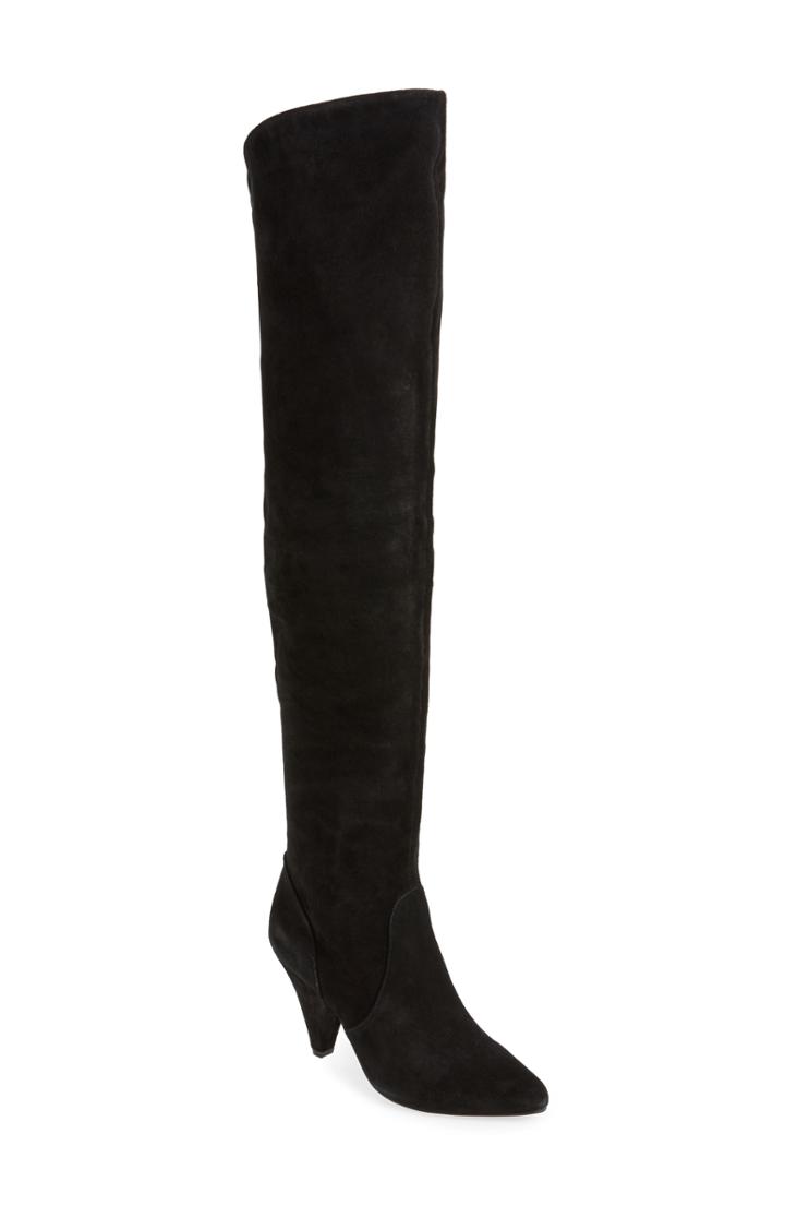 Women's Kurt Geiger London Violet Over-the-knee Boot .5us / 39eu - Black