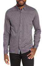 Men's Ted Baker London Subik Slim Fit Geo Print Sport Shirt (m) - Blue