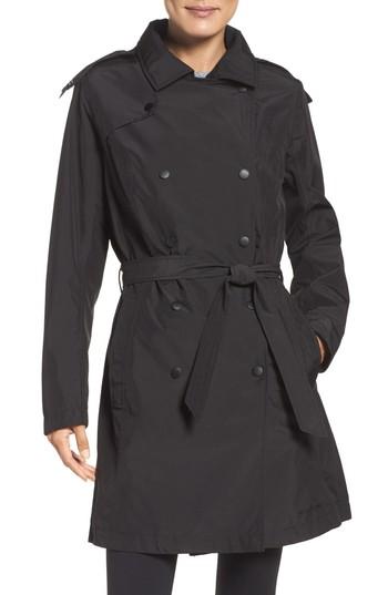 Women's Helly Hansen Wellington Waterproof Trench Coat - Black