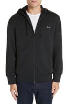 Men's Comme Des Garcons Play Big Black Heart Zip Hoodie - Black