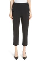 Women's Michael Kors Pintuck Wool Blend Trousers - Black