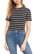 Women's Bp. Stripe Crop Tee, Size - Black