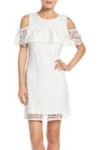 Women's Taylor Dresses Ruffle Sheath Dress - White