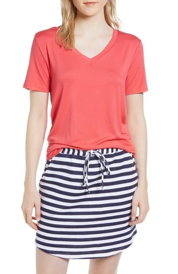 Women's Gibson X Living In Yellow Felicity V-neck Tee - Red