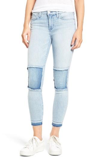 Women's Hudson Jeans Szzi Mid Rise Patched Skinny Jeans - Blue