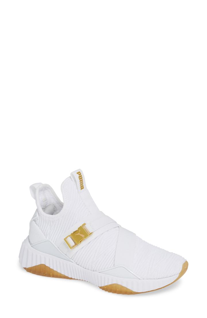 Women's Puma Defy Mid Varsity Sneaker .5 M - White