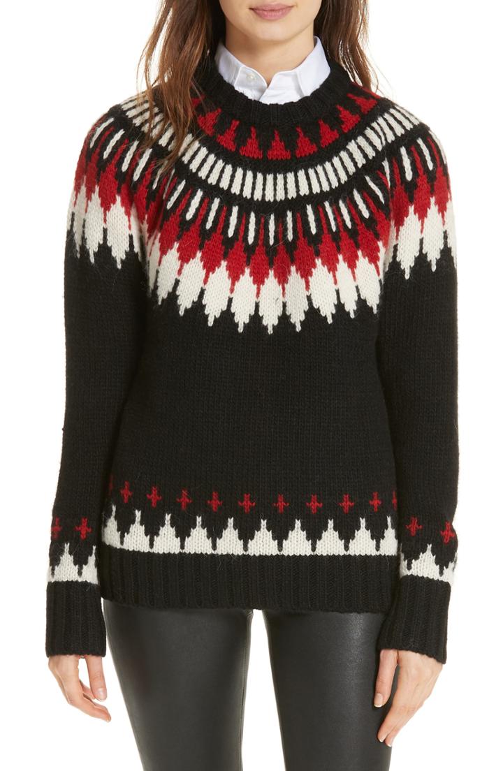 Women's Polo Ralph Lauren Yoke Detail Sweater - Black