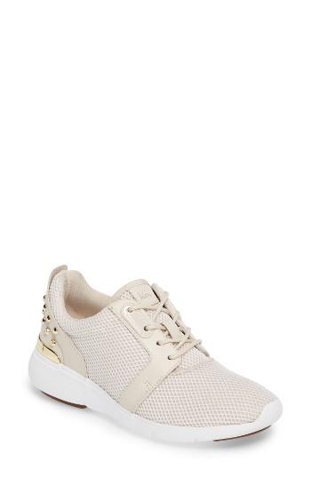 Women's Michael Michael Kors Astor Studded Mesh Sneaker M - White