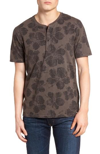 Men's Lucky Brand Floral Print Henley T-shirt