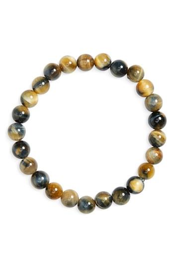 Men's Link Up Hawk's Eye Bead Bracelet