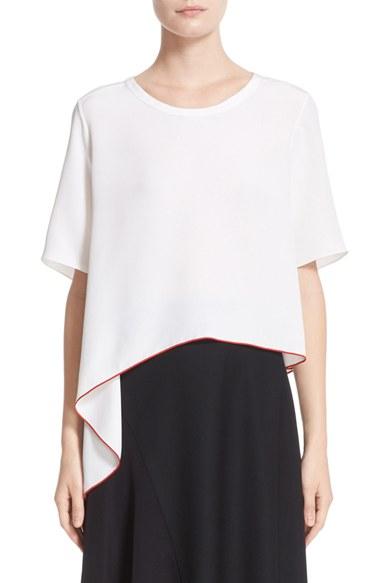 Women's Colovos Asymmetrical Silk Tee