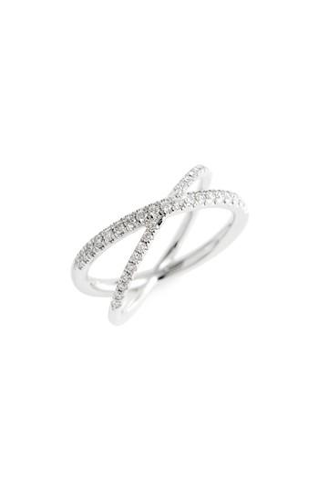 Women's Roberto Coin Diamond Crisscross Ring