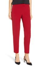 Women's Anne Klein Bowie Stretch Crepe Slim Pants - Red