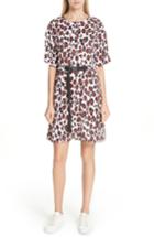 Women's Kenzo Animal Print Belted Dress Us / 34 Fr - Pink