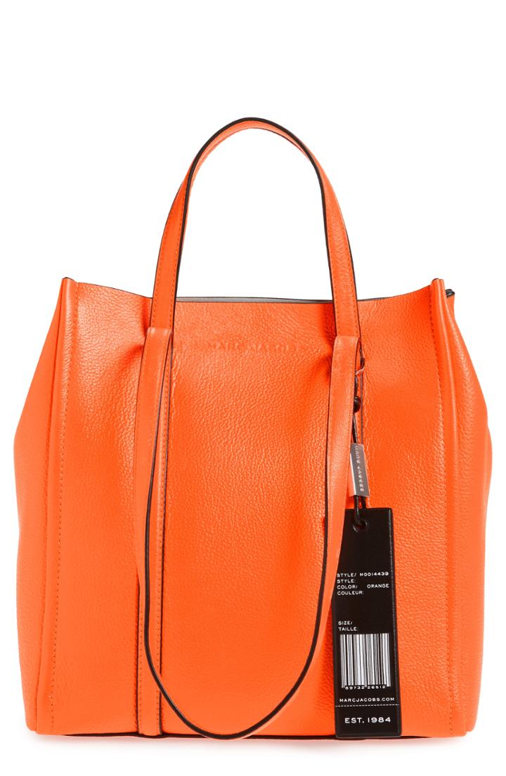 Marc Jacobs The Tag 27 Leather Tote - Orange