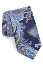 Men's Nordstrom Men's Shop Penay Paisley Silk Tie, Size - Grey
