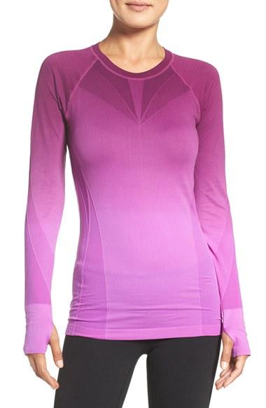 Women's Climawear Dip Dye Long Sleeve Top - Pink