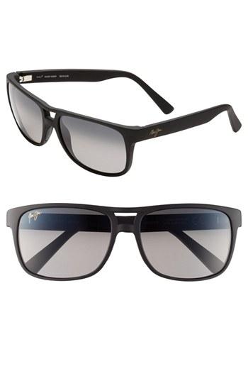 Men's Maui Jim 'waterways - Polarizedplus2' 58mm Sunglasses - Matte Black