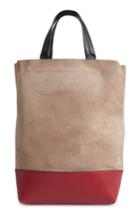 Rag & Bone Walker Convertible Calfskin Leather Tote - Grey