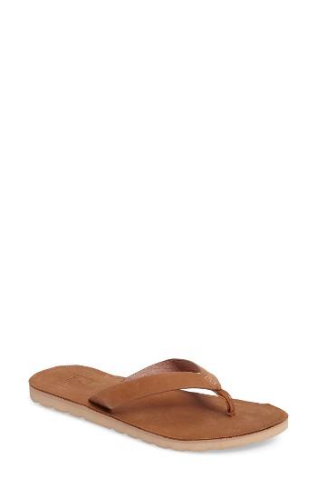Women's Reef Voyage Flip Flops M - Brown