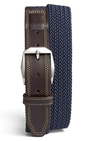 Men's Martin Dingman 'beck' Stretch Belt - Navy