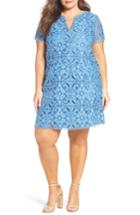 Women's Adrianna Papell Two-tone Lace Shift Dress