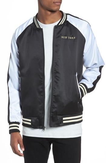 Men's The Rail Souvenir Bomber Jacket - Black