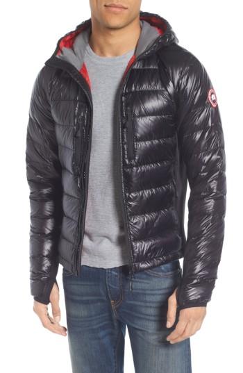 Men's Canada Goose 'hybridge(tm) Lite Hoody' Slim Fit Packable Jacket, Size - Black