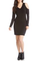 Women's Karen Kane Stud Detail Cold Shoulder Dress - Black