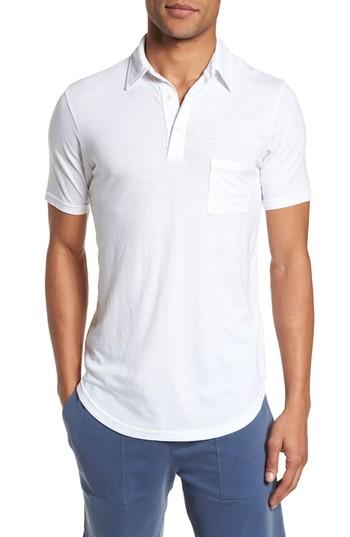 Men's Goodlife Scallop Polo - White