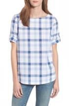Women's Barbour Malin Relaxed Fit Popover Top Us / 14 Uk - Blue